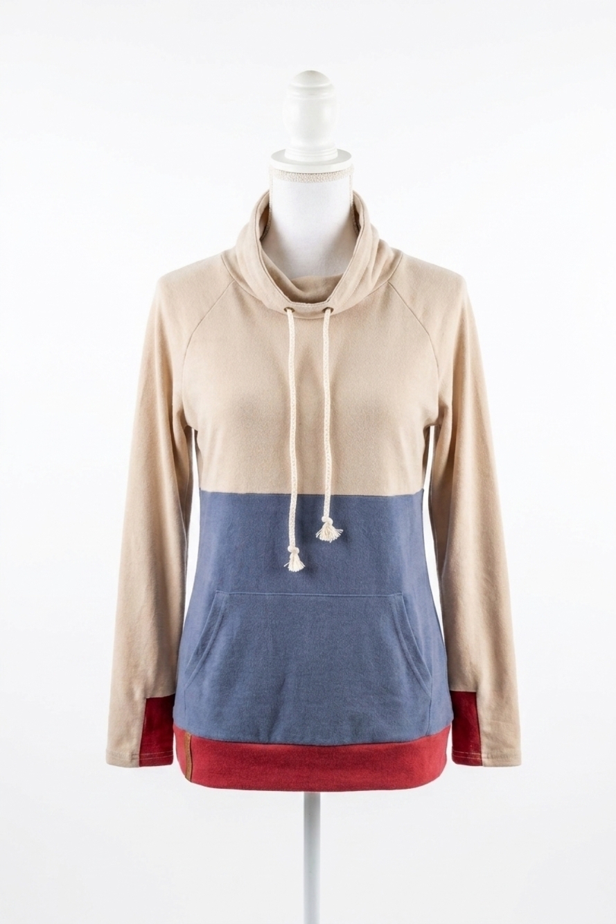 NEW AMPERSAND AVE cowlneck sweatshirt in crisp morning